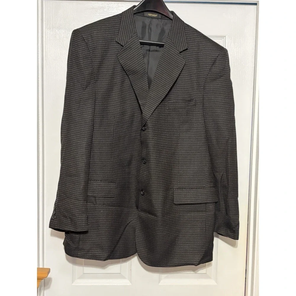 Charcoal Gray Men's Blazer, Metro Club Collection Size 44, Grey Sports Jacket